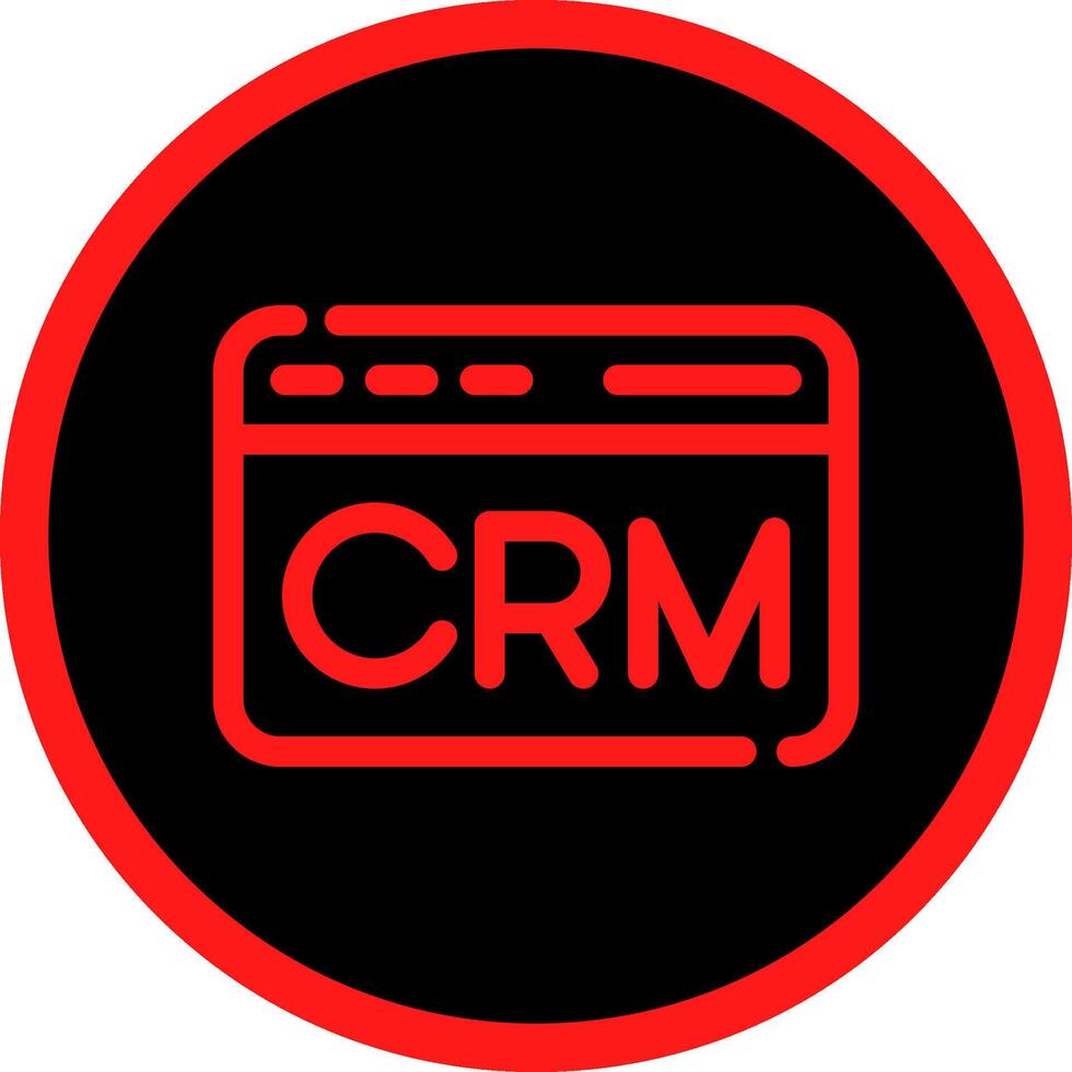 CRM Creative Icon Design vector
