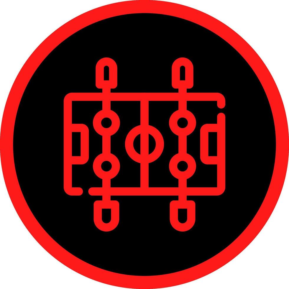 Line Red Gradient Circle Design vector