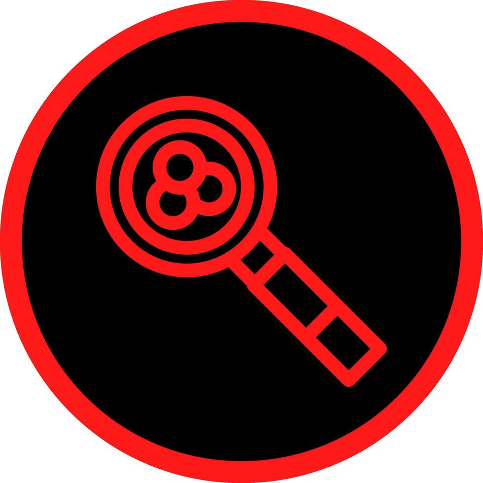 Magnifying Glass Creative Icon Design vector
