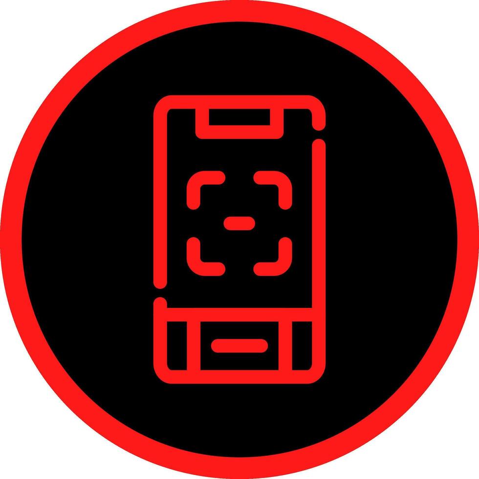 Line Red Gradient Circle Design vector