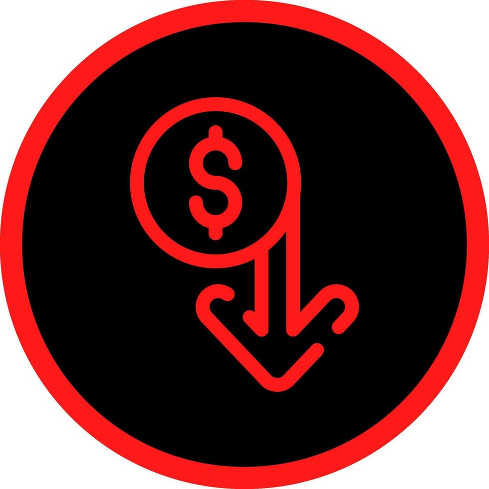 Capitalized Cost Reduction Creative Icon Design vector