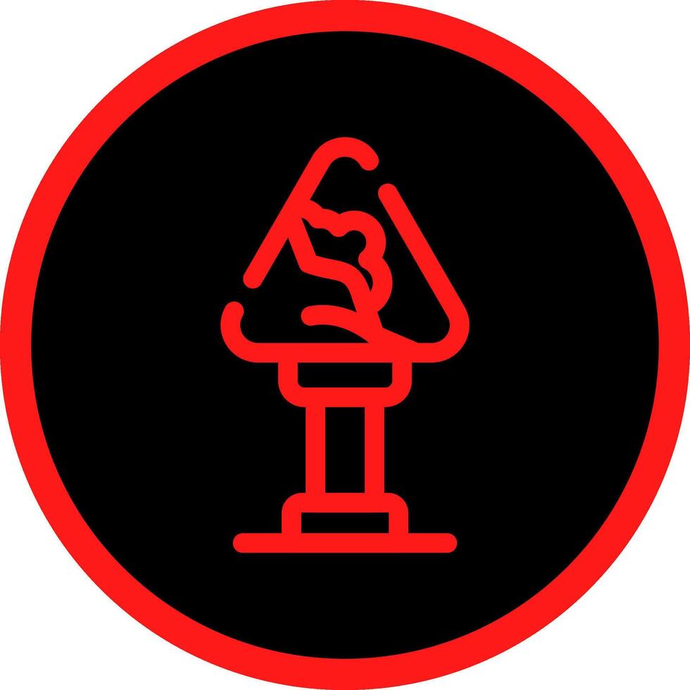 Avalanche Sign Creative Icon Design vector