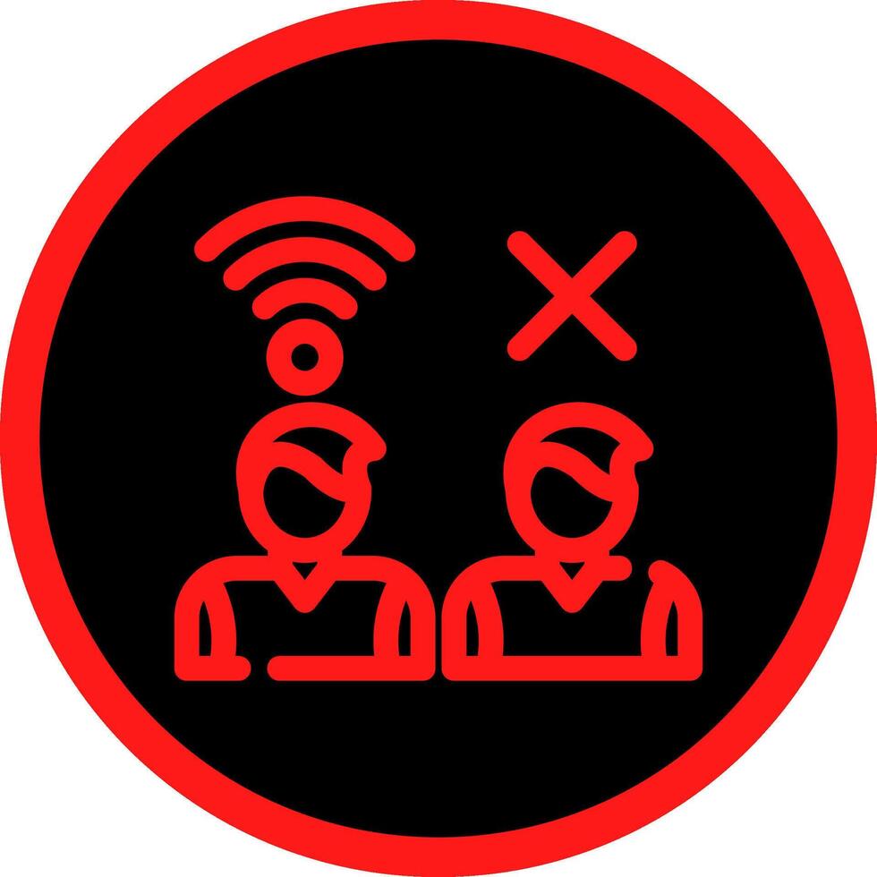 Digital Divide Creative Icon Design vector