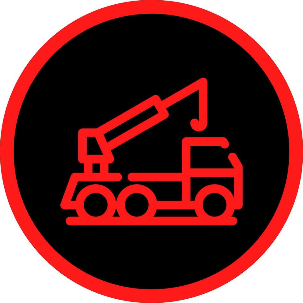 Crane Truck Creative Icon Design vector