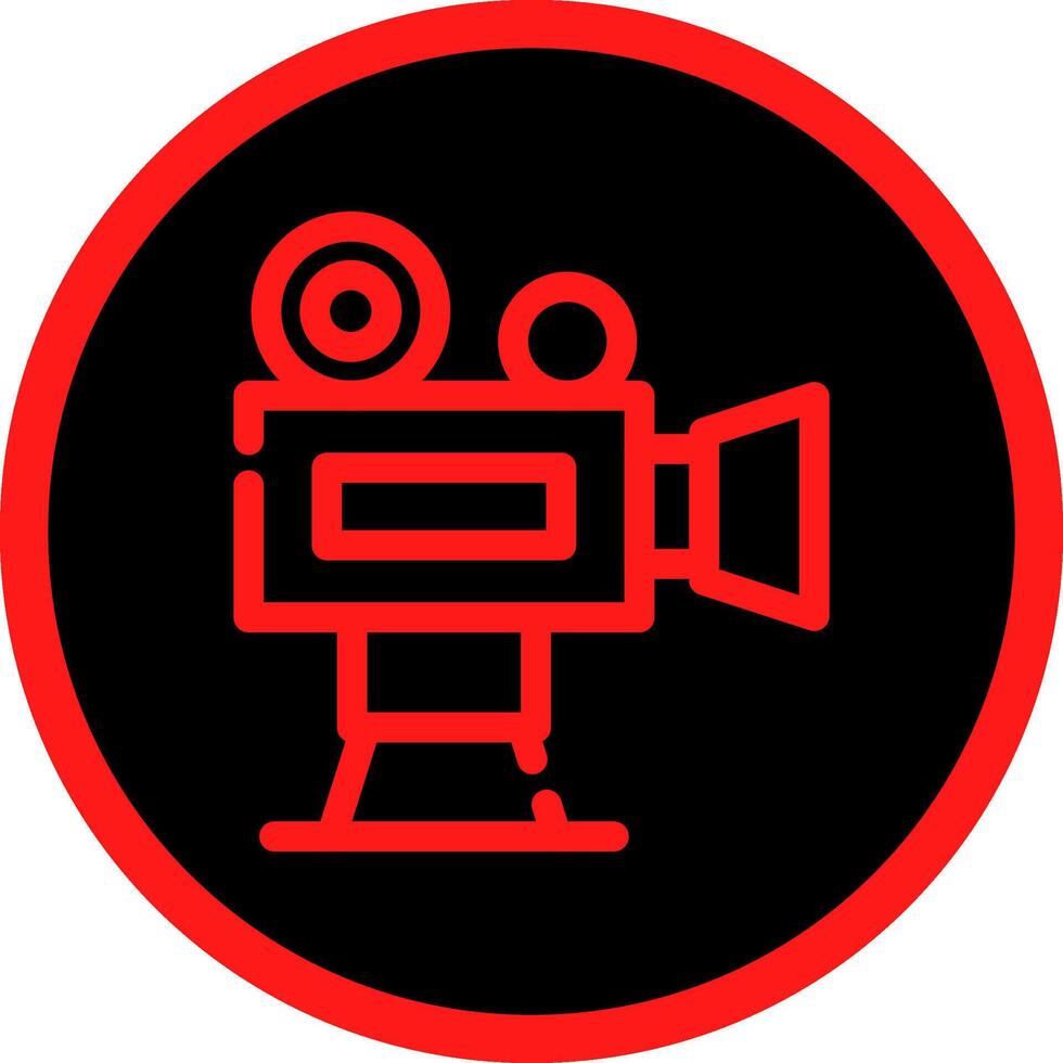 Line Red Gradient Circle Design vector