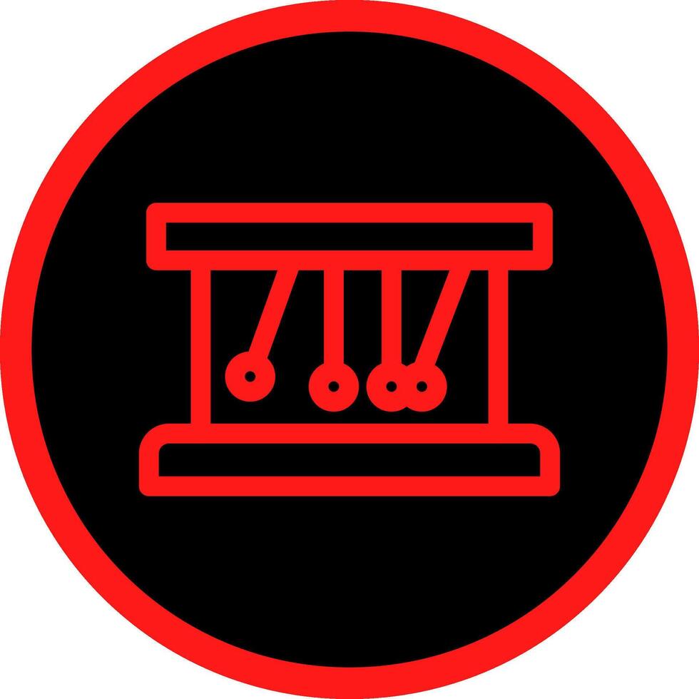 Newton Cradle Creative Icon Design vector
