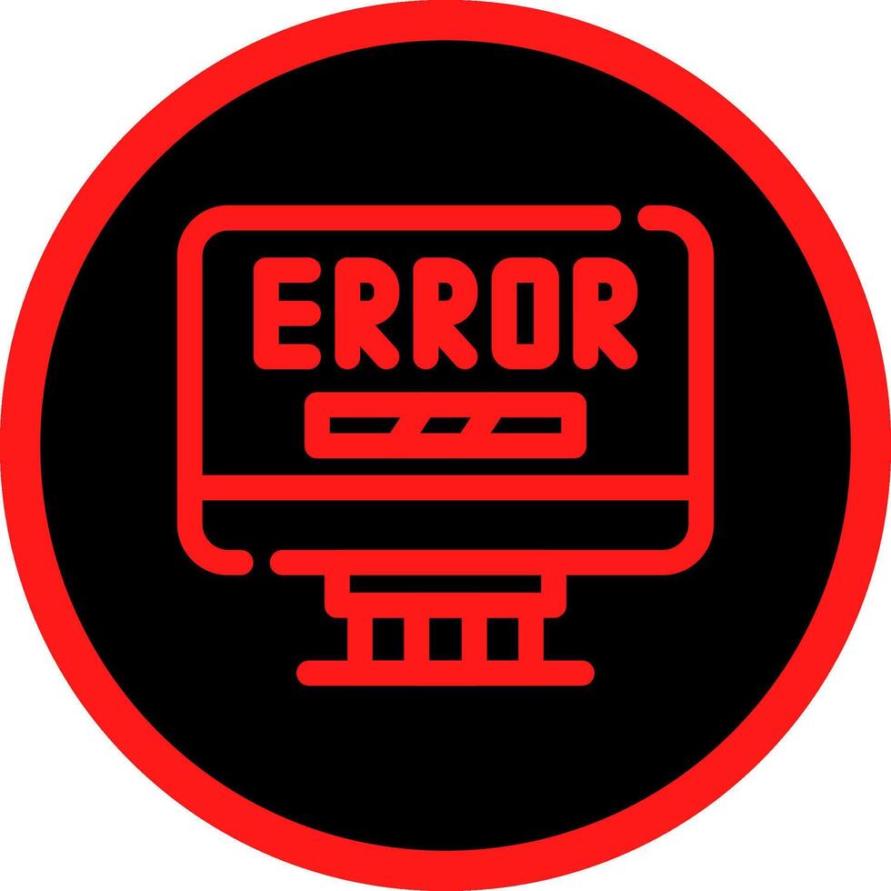 Error Creative Icon Design vector