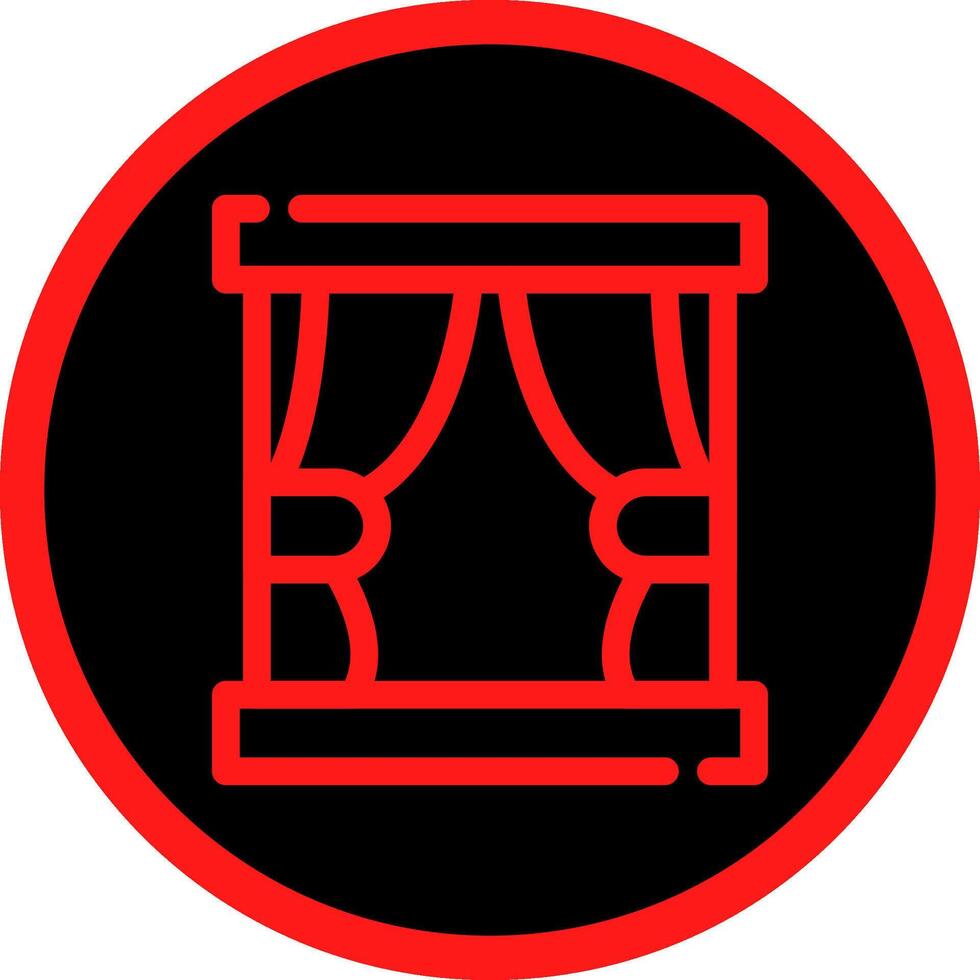 Curtain Creative Icon Design vector