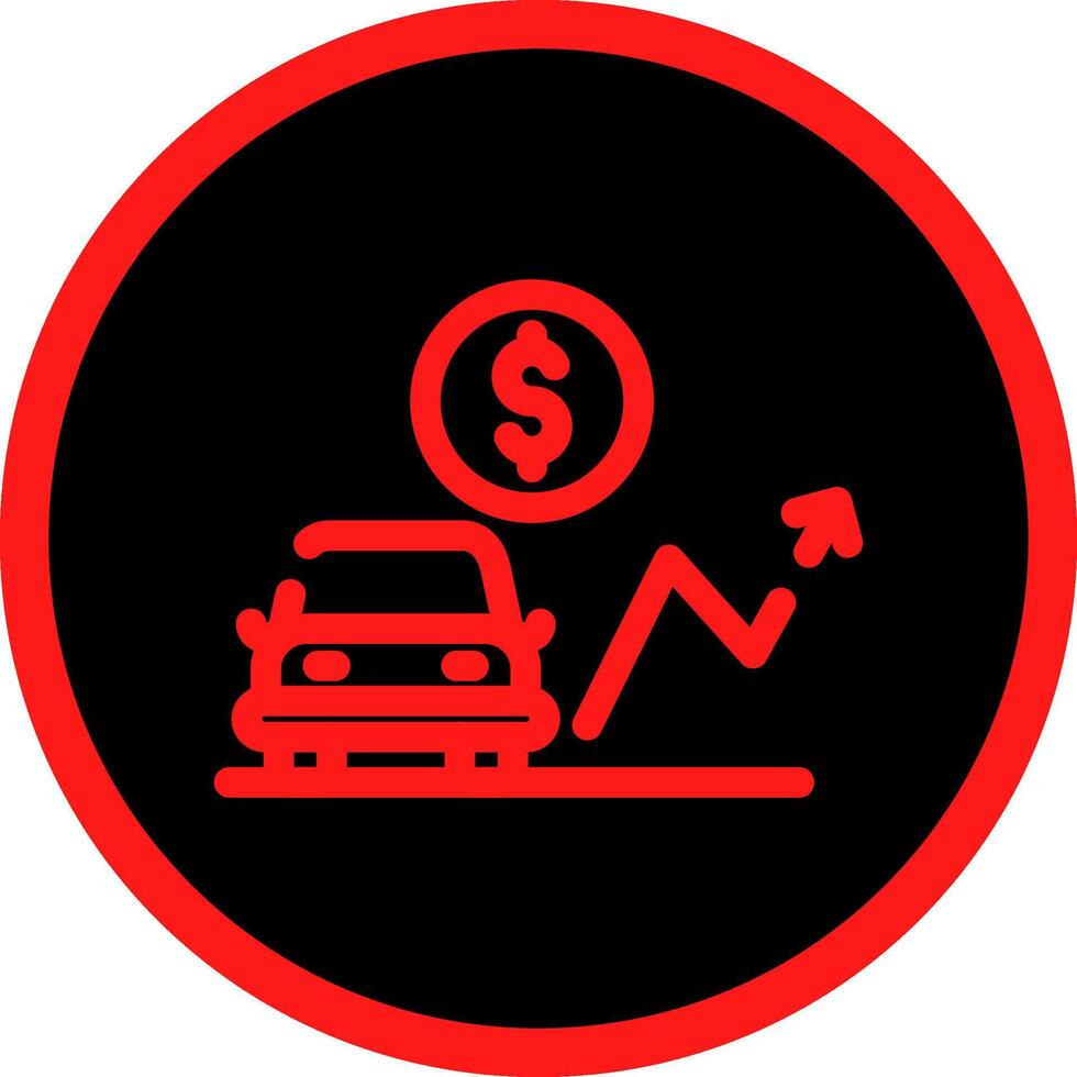 Car Loan Rates Creative Icon Design vector