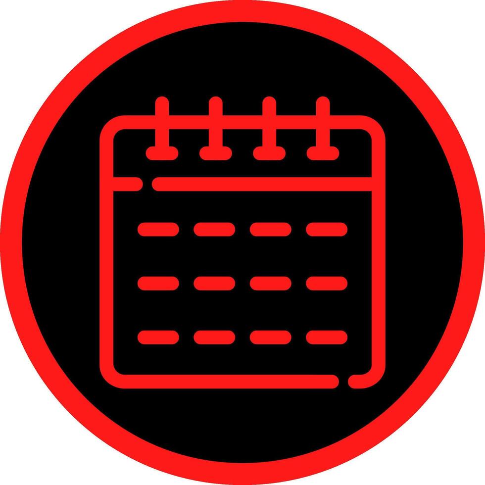 Line Red Gradient Circle Design vector