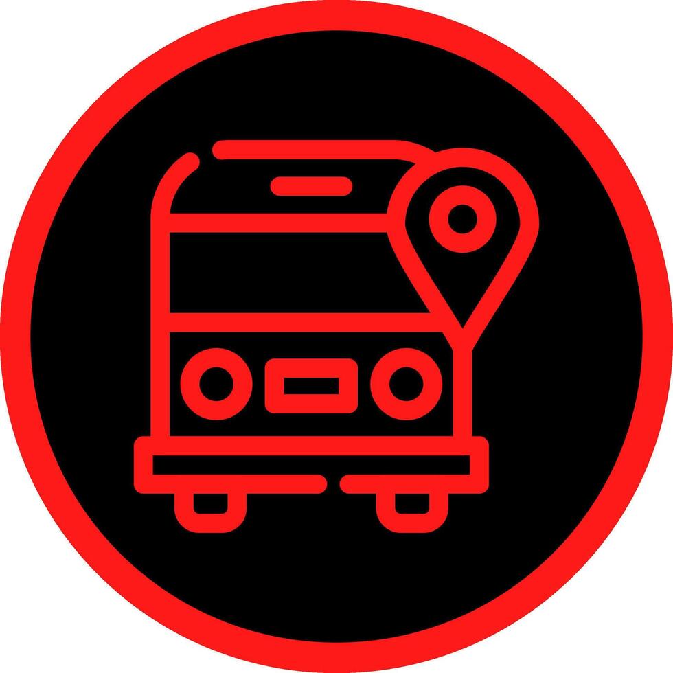 School Bus Creative Icon Design vector