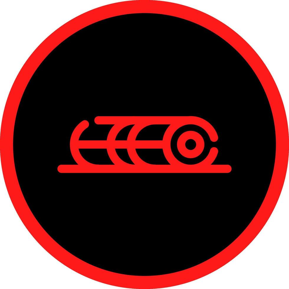 Foam Roller Creative Icon Design vector