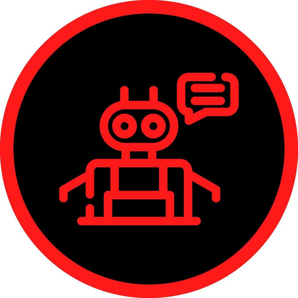 Chatbot Creative Icon Design vector