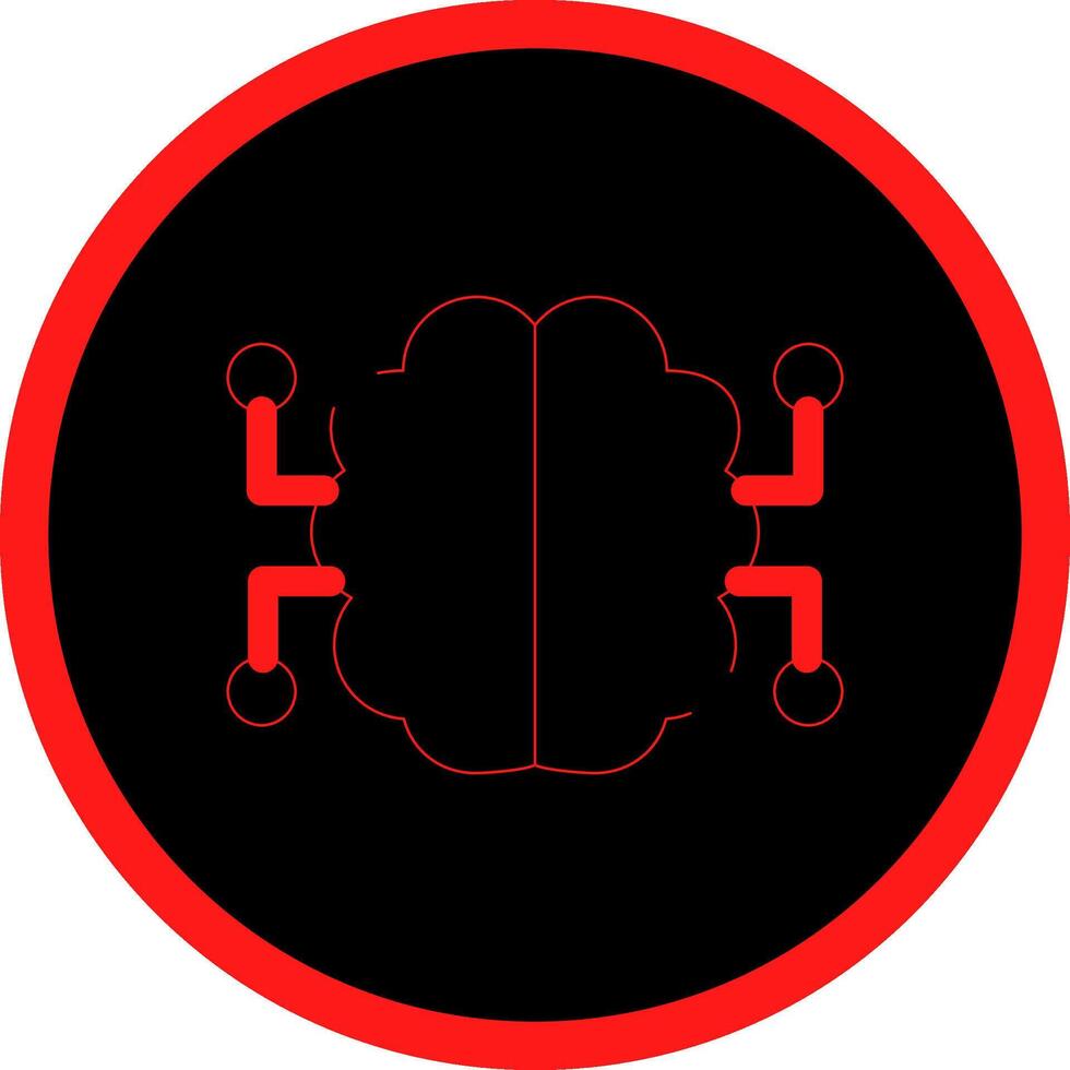 Neurons Circuit Creative Icon Design vector