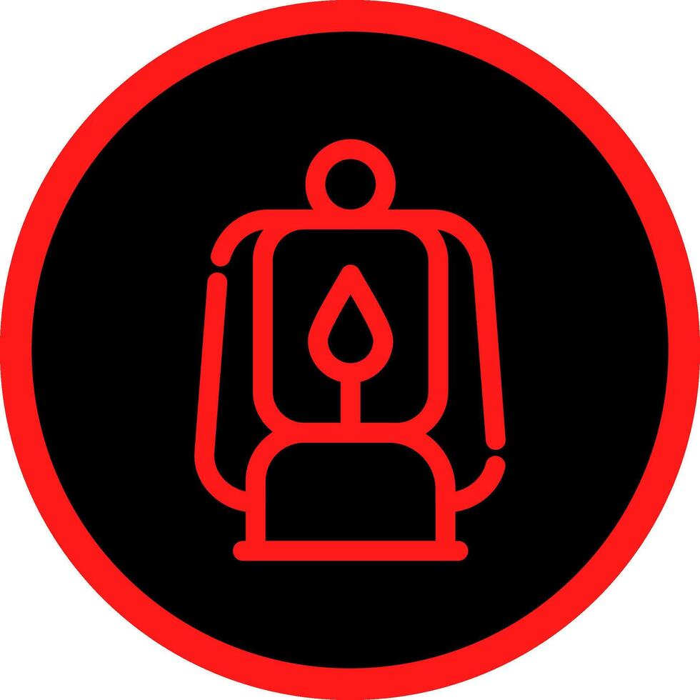 Oil Lamp Creative Icon Design vector