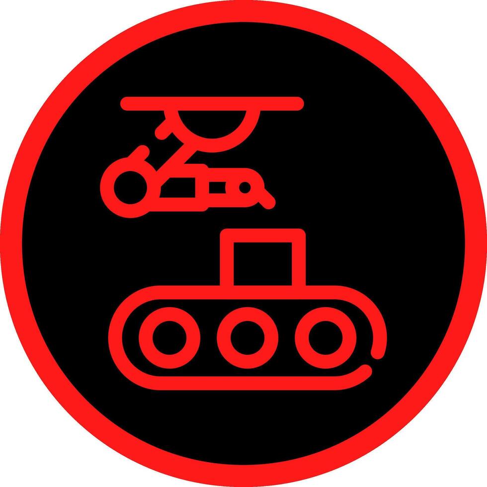 Conveyor Belt Creative Icon Design vector