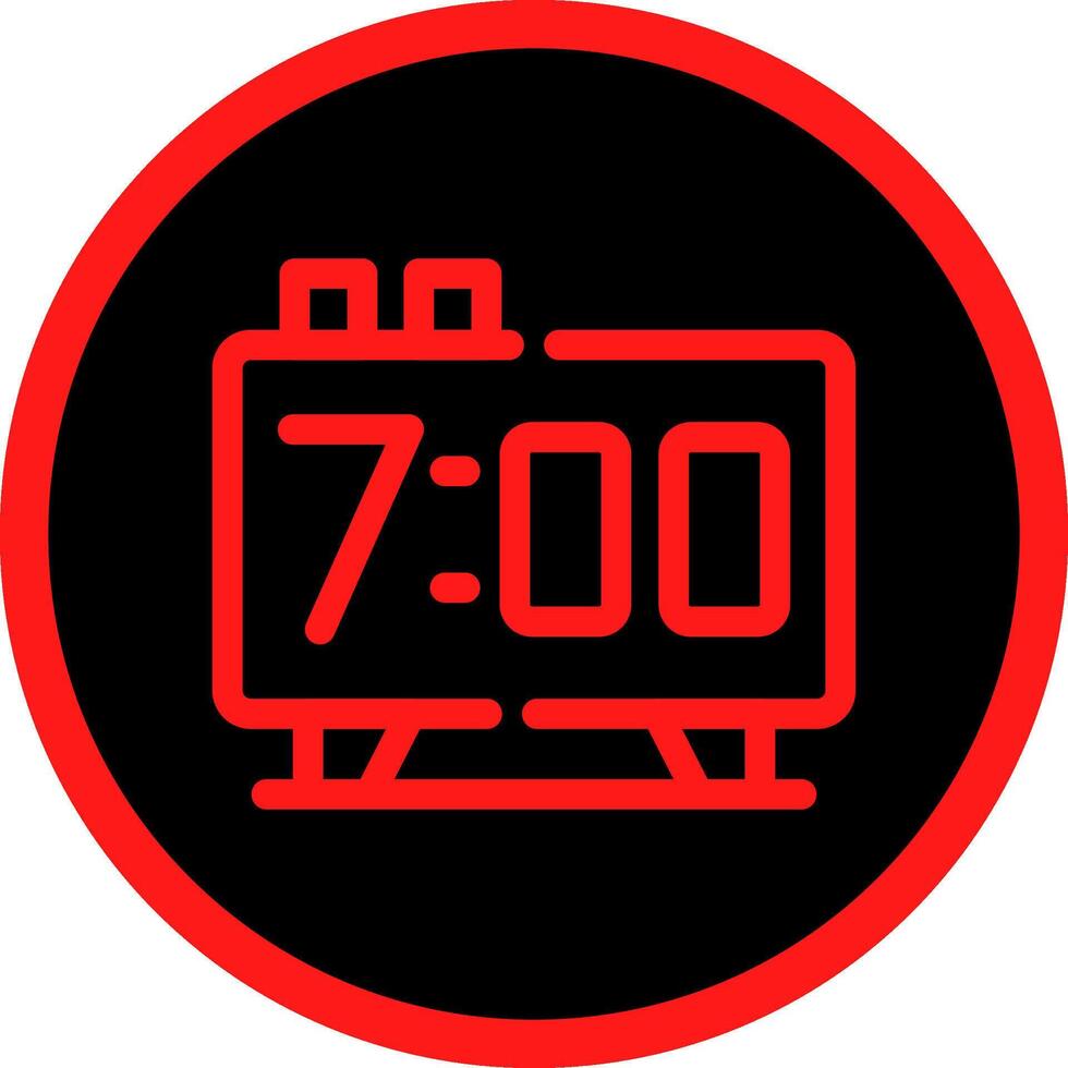 Alarm Clock Creative Icon Design vector
