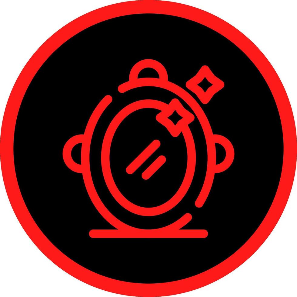 Magic Mirror Creative Icon Design vector