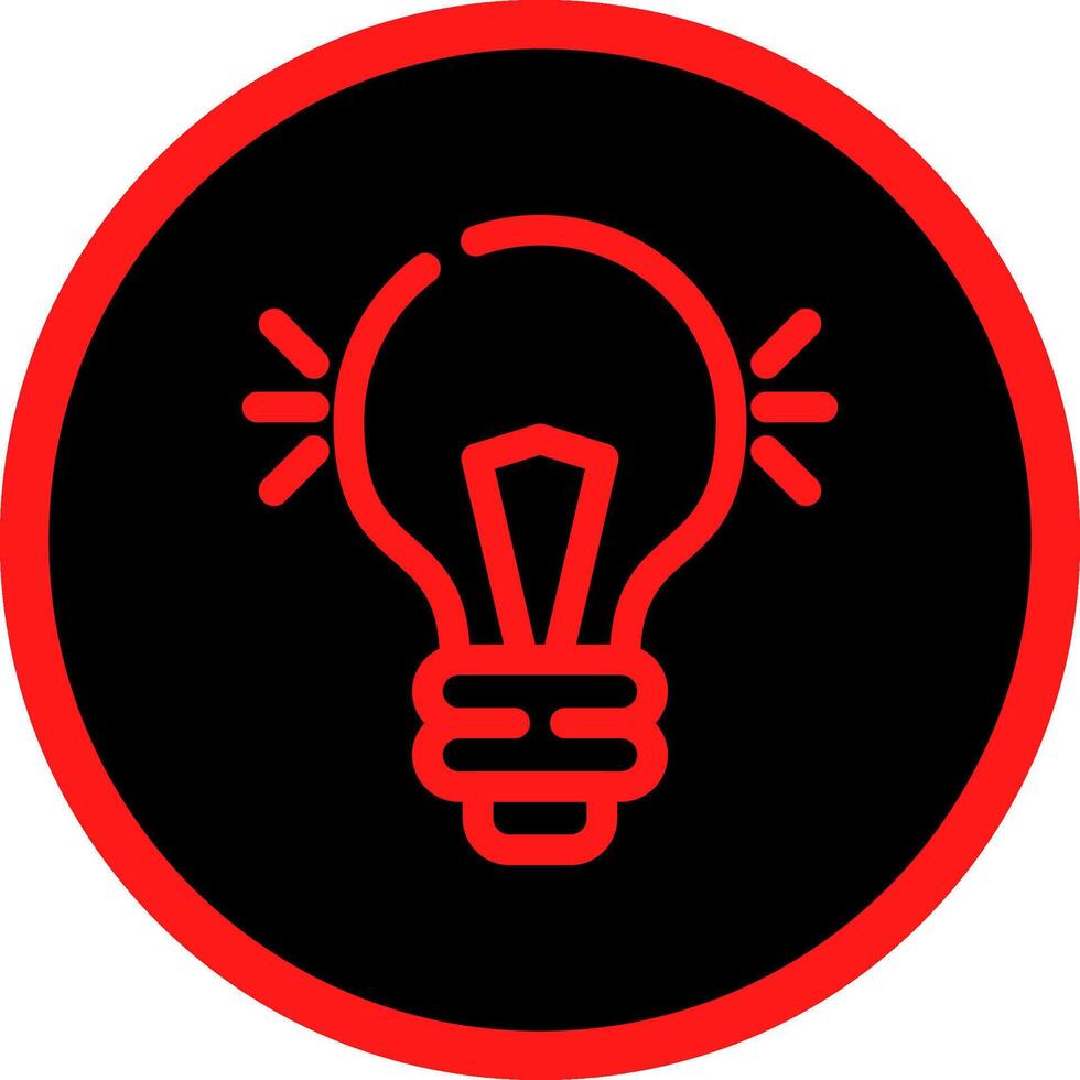 Light Bulb Creative Icon Design vector