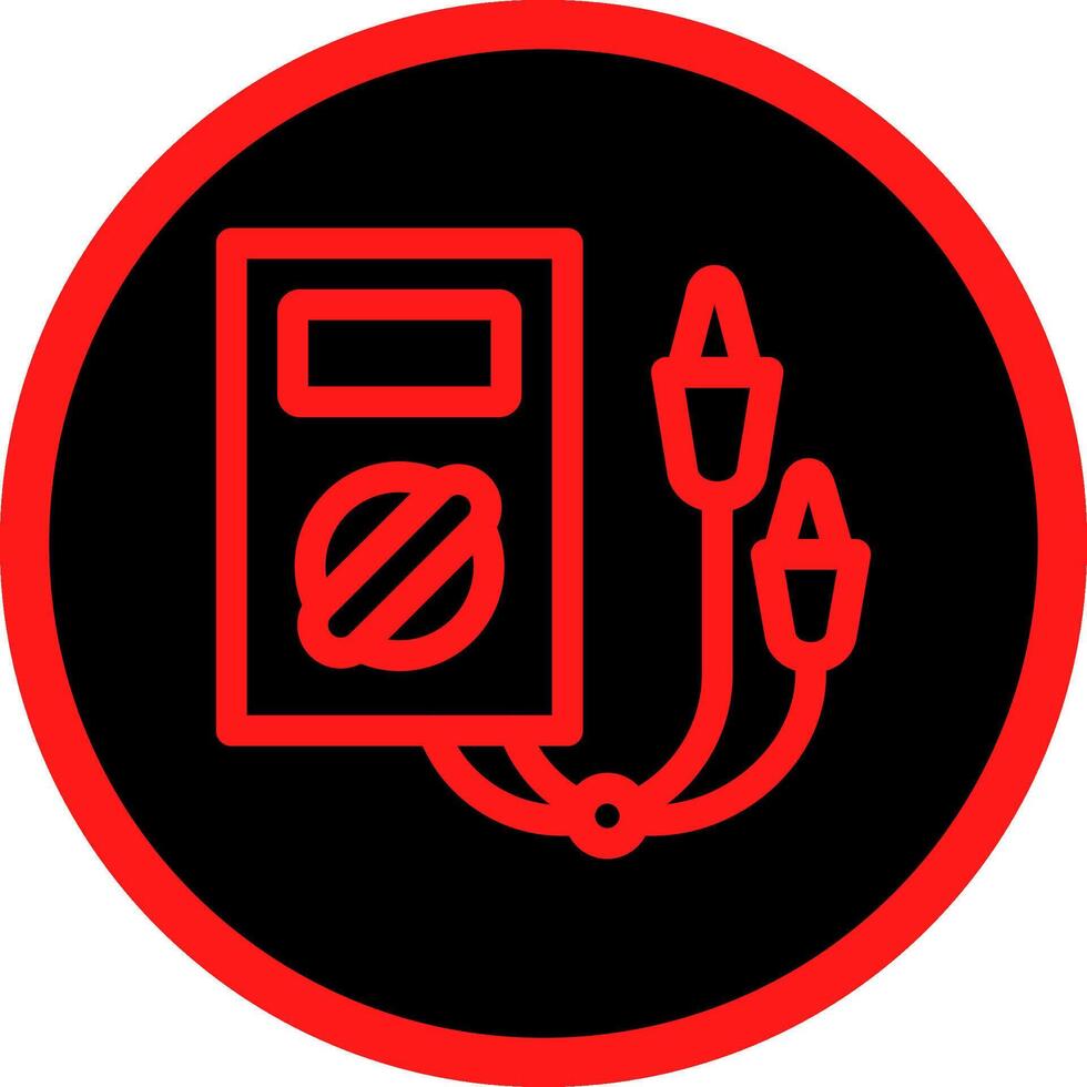 Electric Tester Creative Icon Design vector