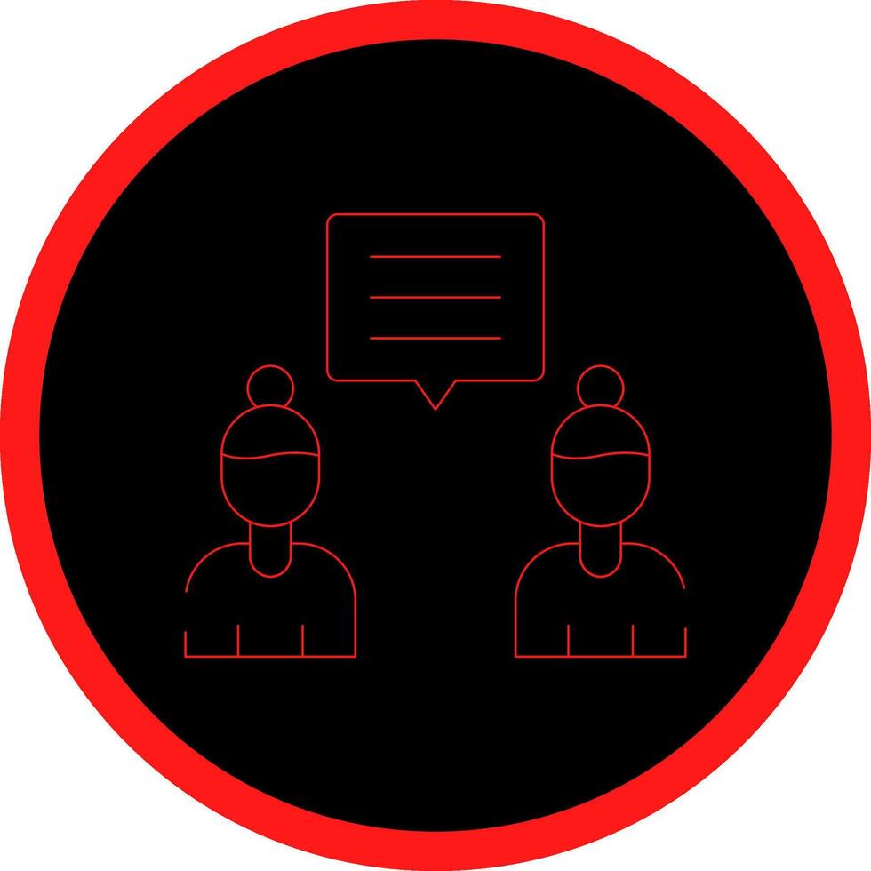 Discuss Creative Icon Design vector