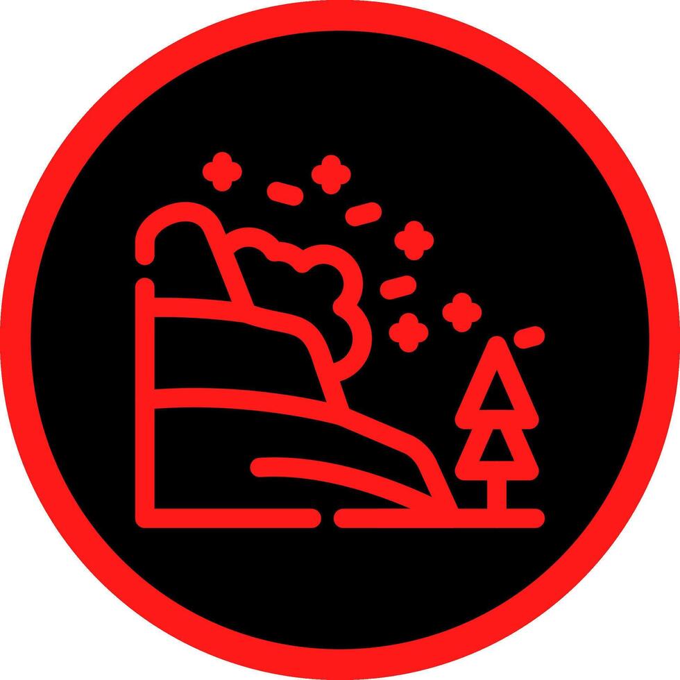 Avalanche Creative Icon Design vector
