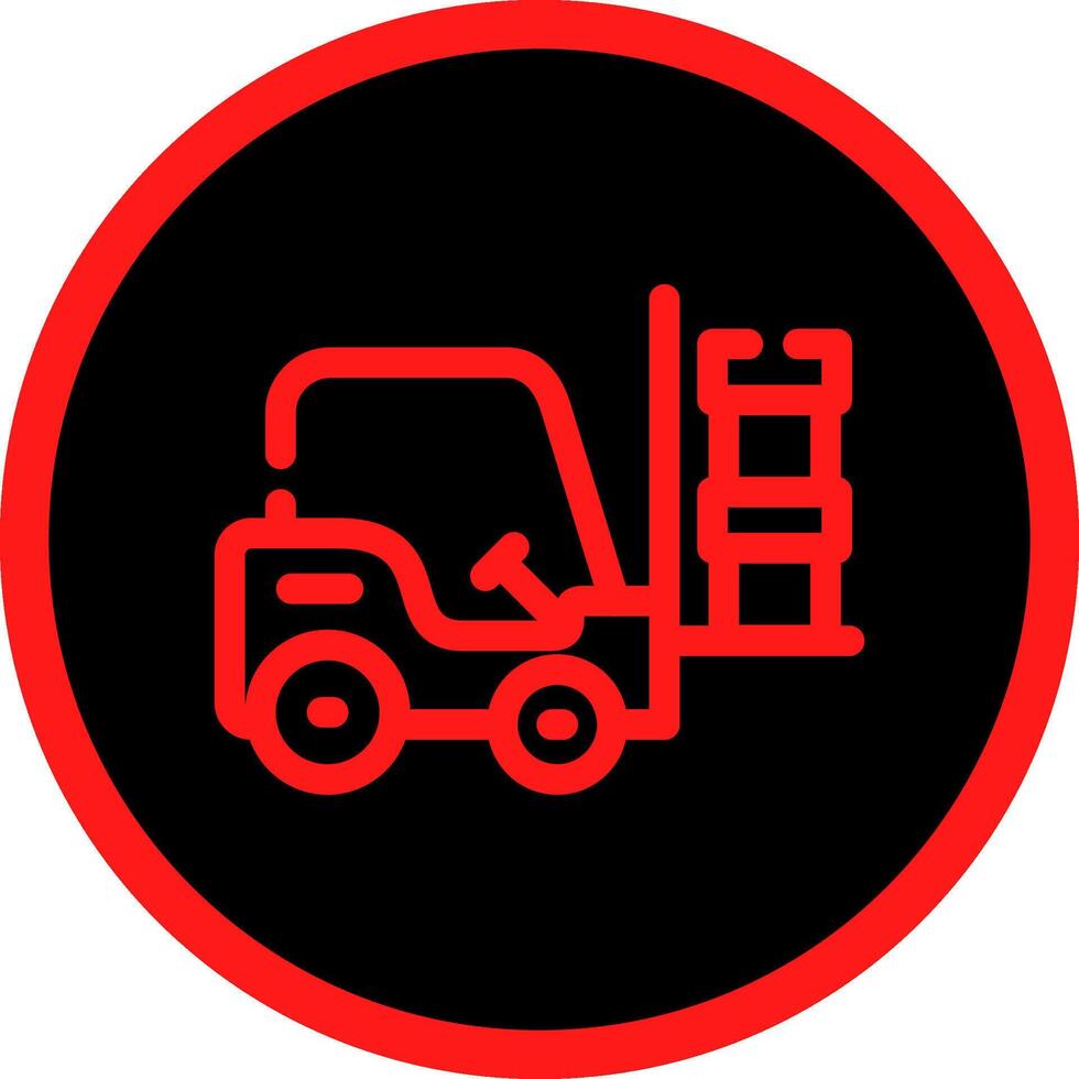 Forklift Creative Icon Design vector