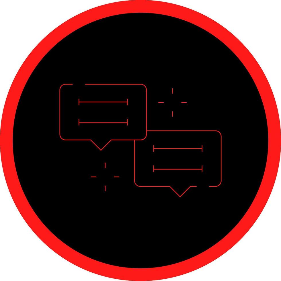 Conversation Creative Icon Design vector