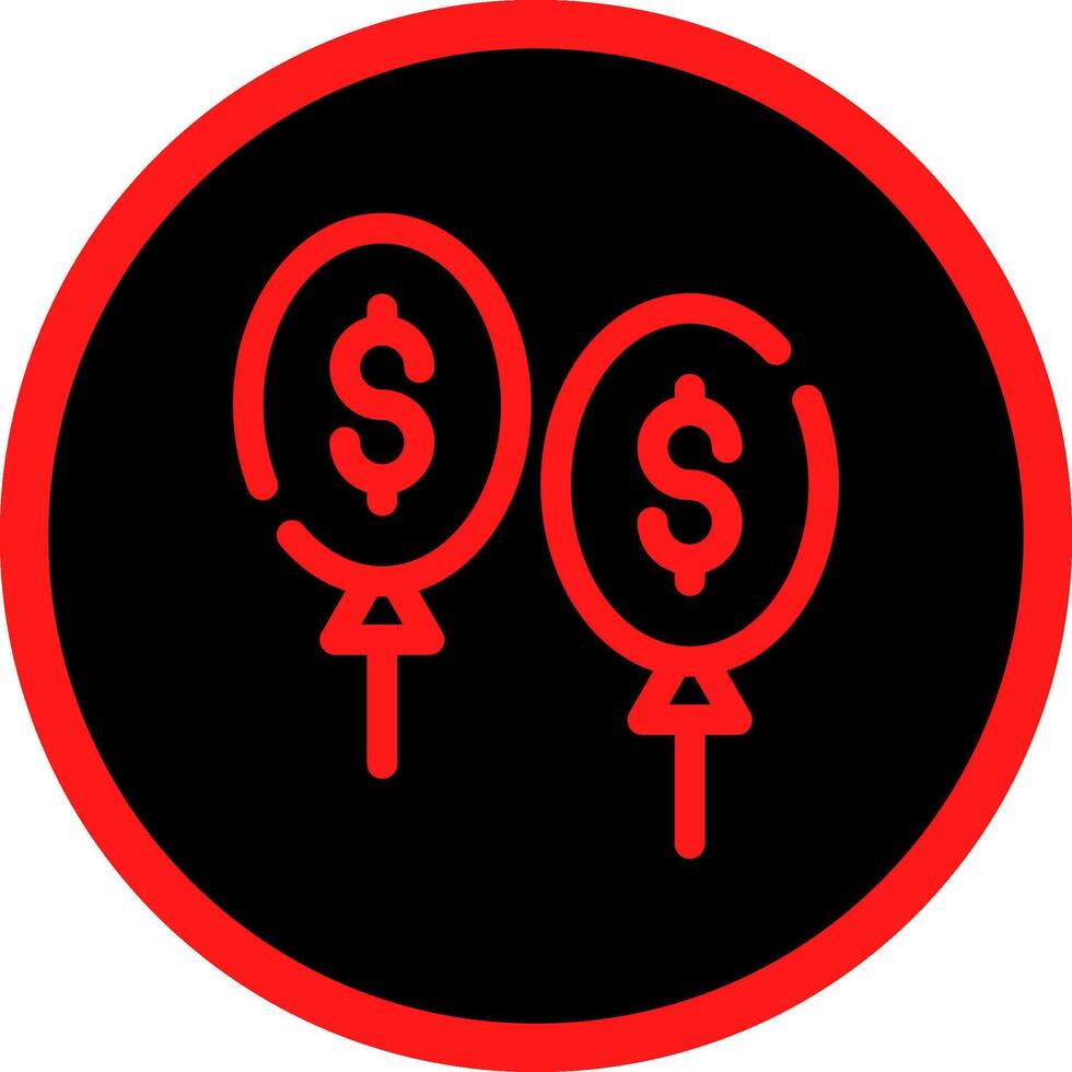 Balloon Payment Creative Icon Design vector