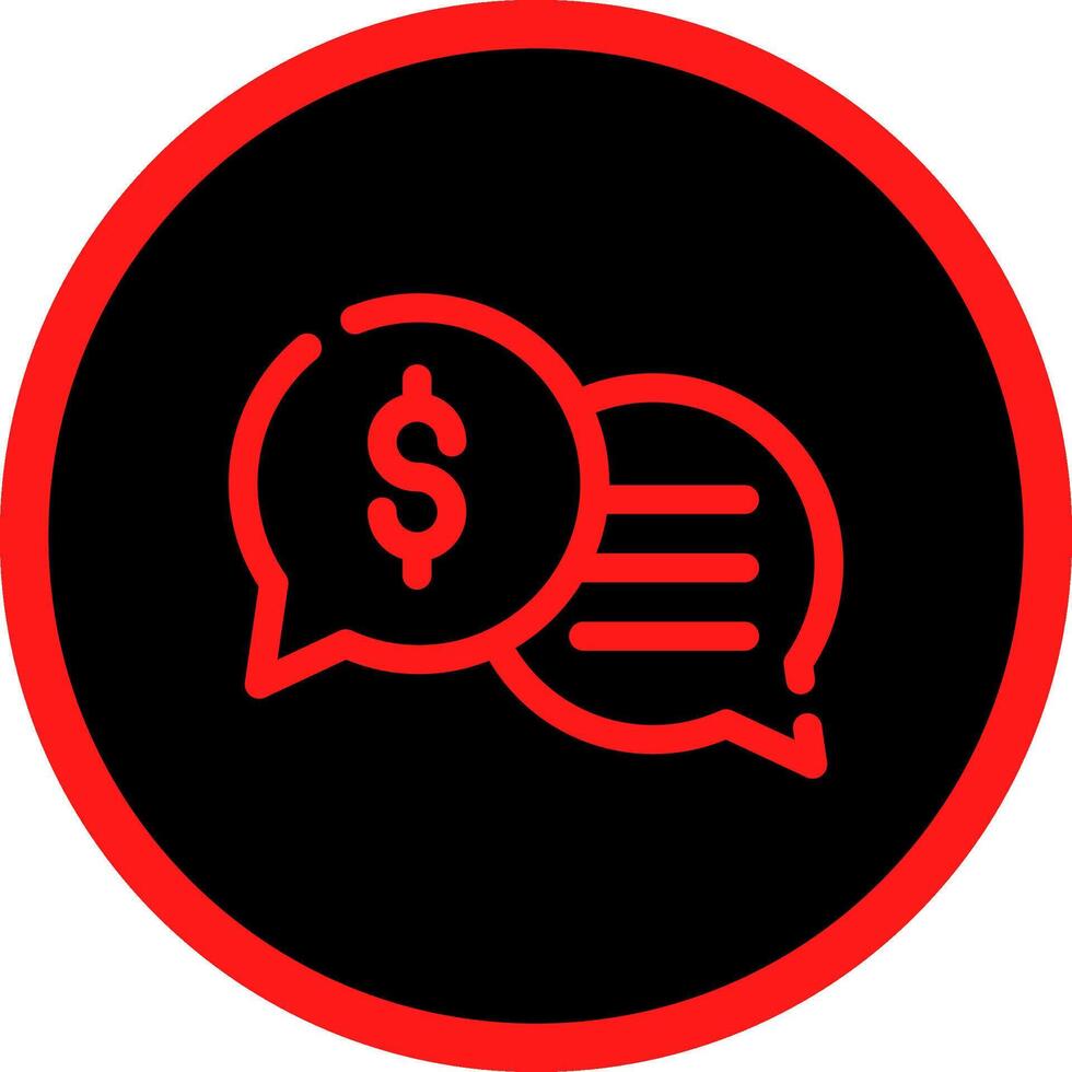 Business Dialog Creative Icon Design vector