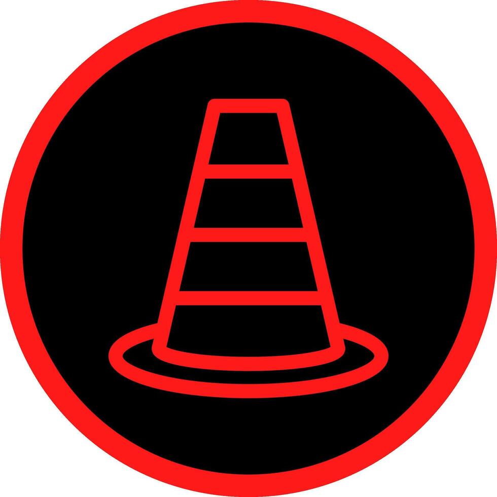Traffic Cone Creative Icon Design vector