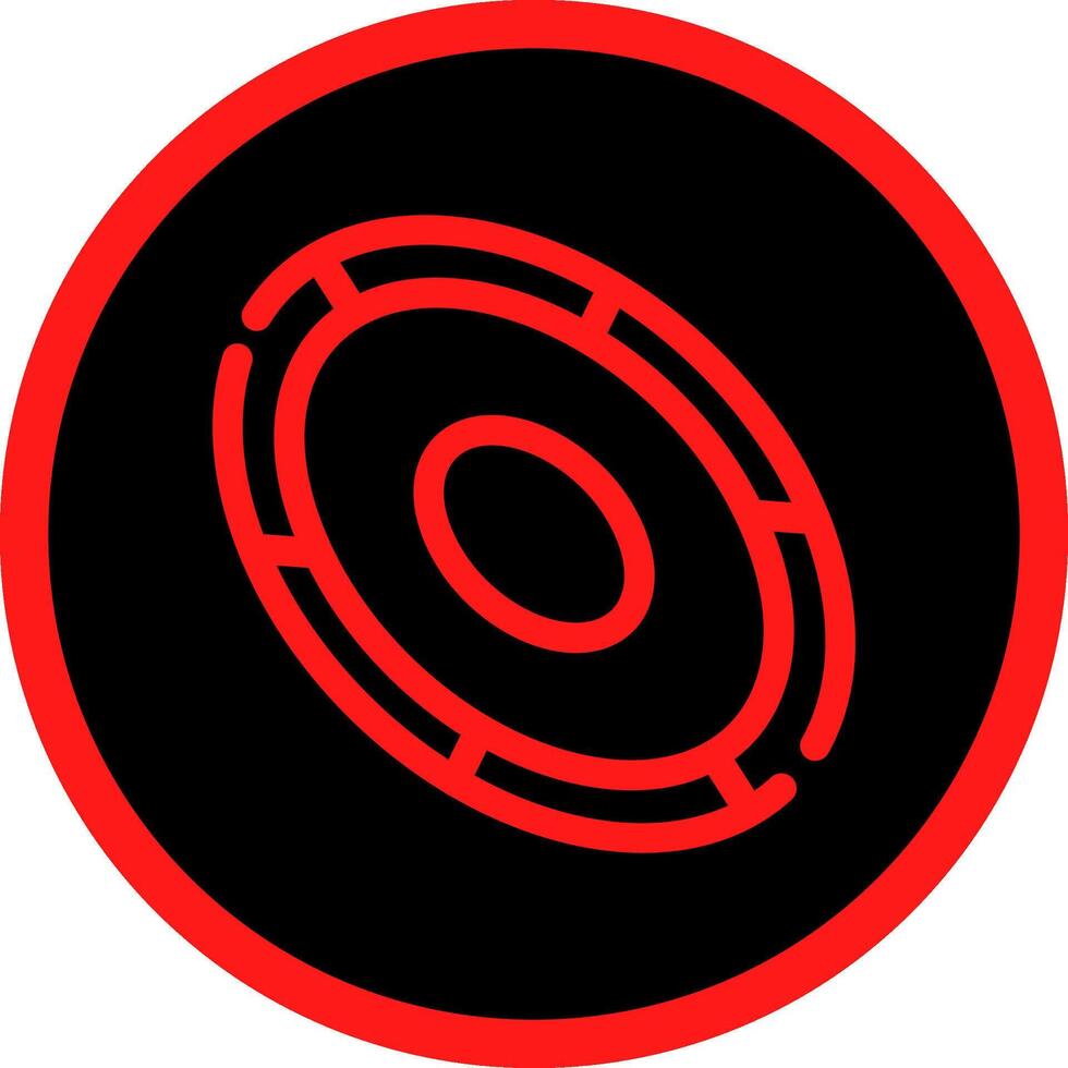 diseño de icono creativo frisbee vector