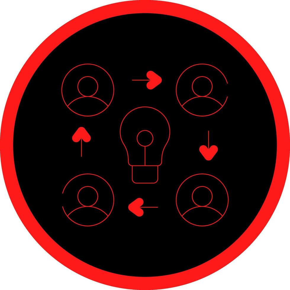 Collaboration Creative Icon Design vector