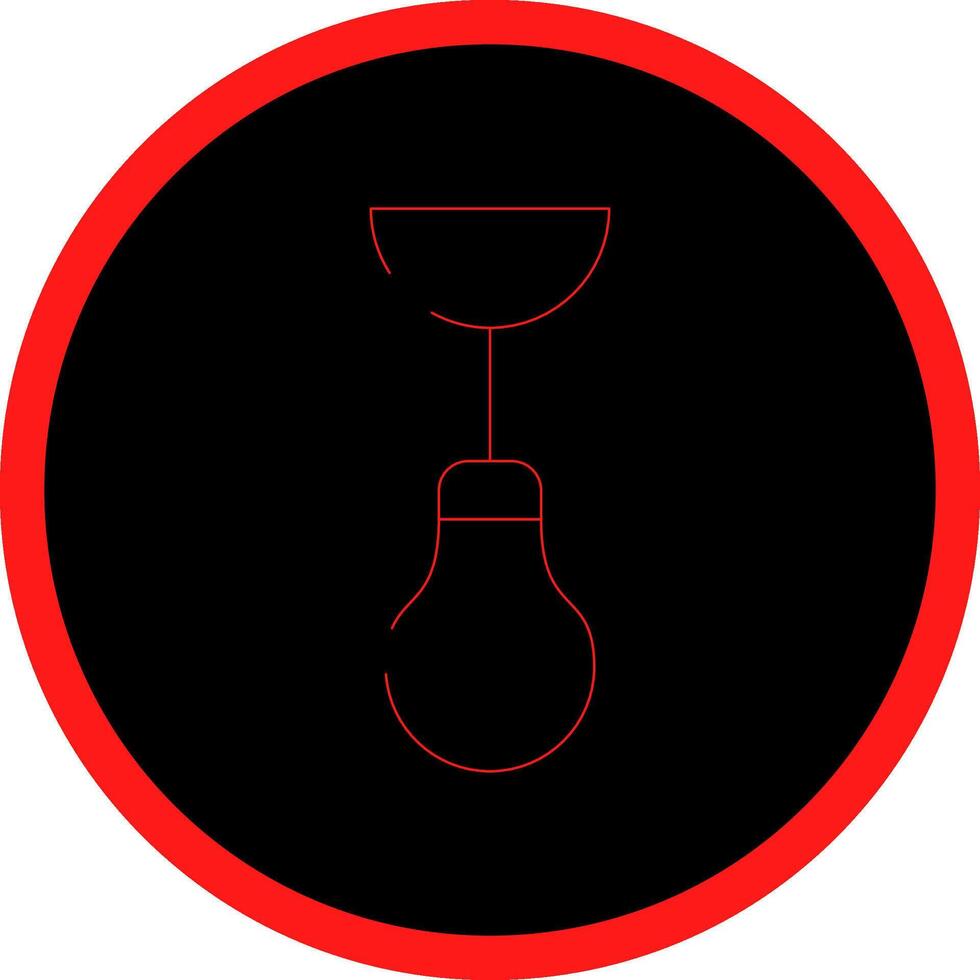 diseño de icono creativo de lámpara de techo vector