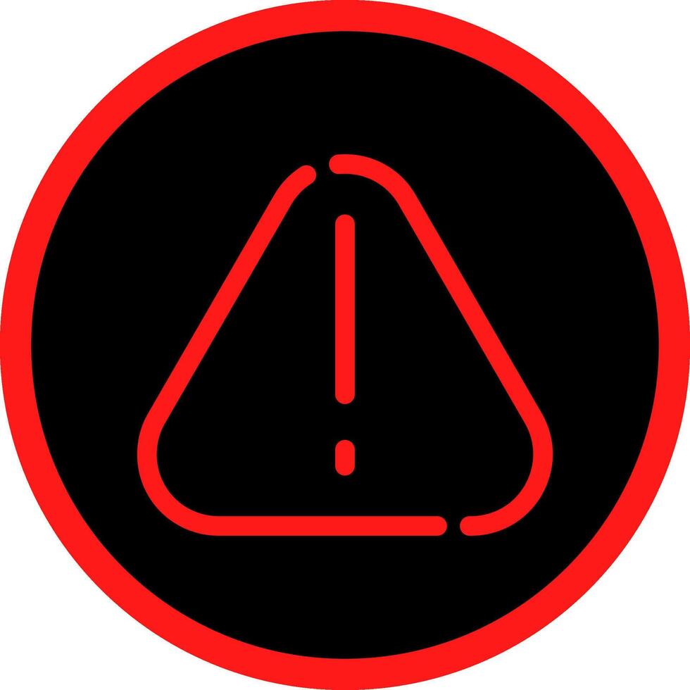 Warning Creative Icon Design vector