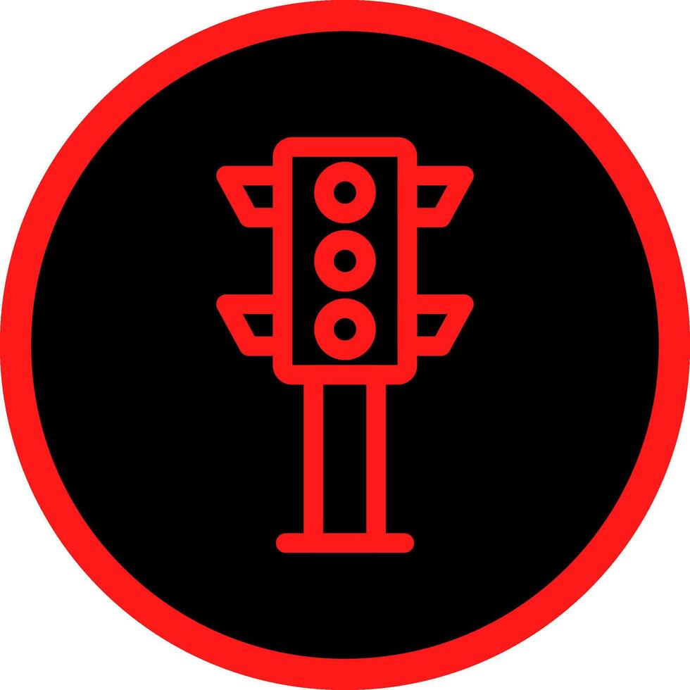 Traffic Light Creative Icon Design vector