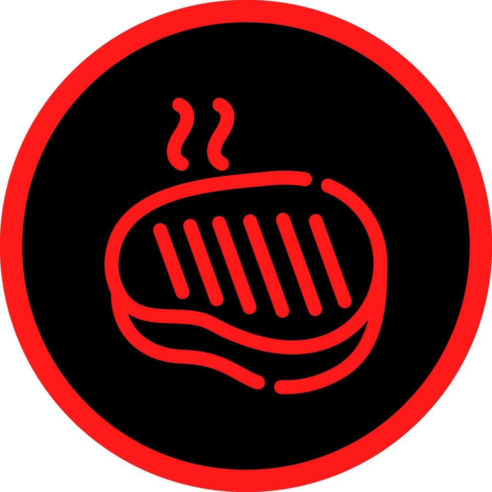 Steak Creative Icon Design vector