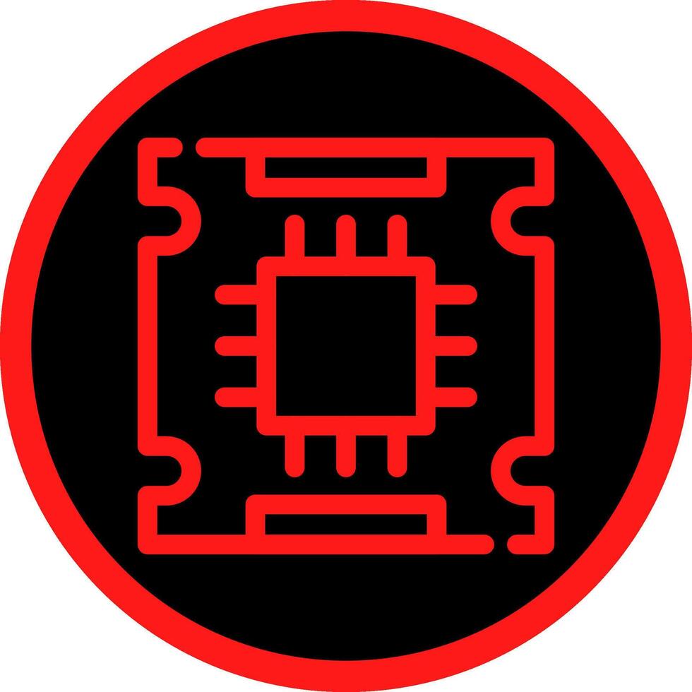 Processor Creative Icon Design vector