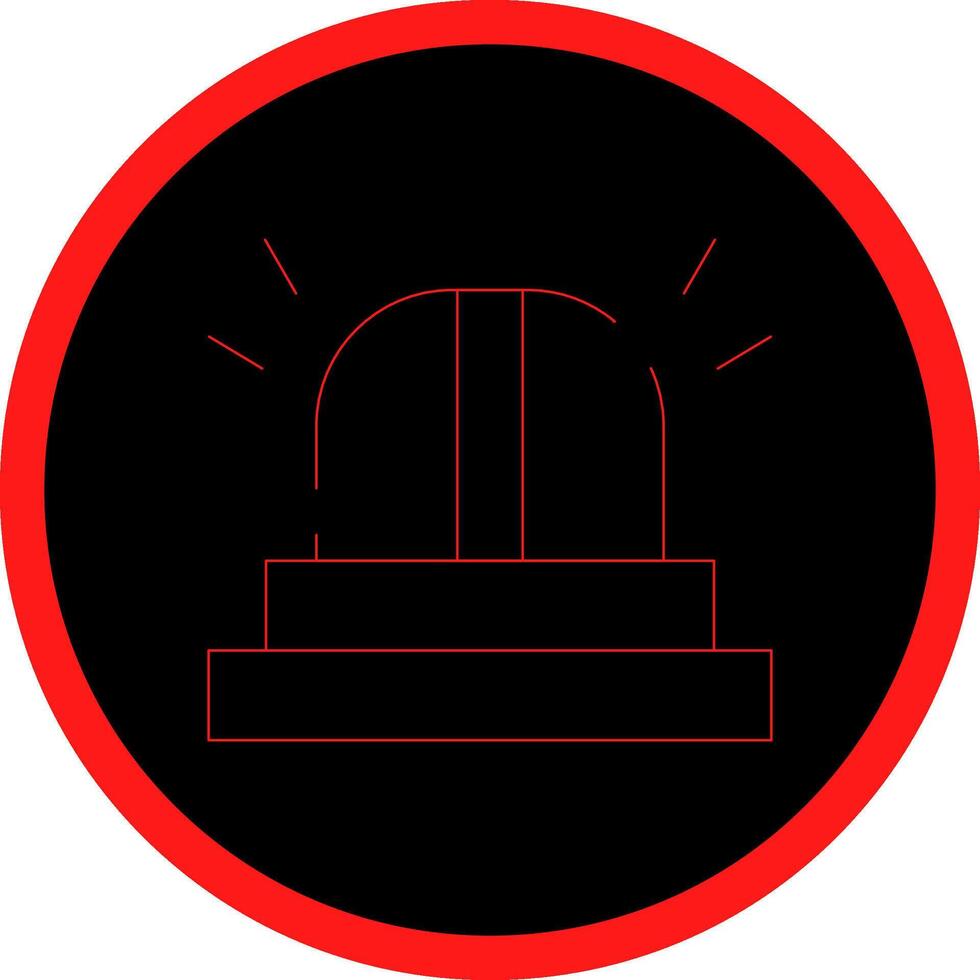 Police Flashlight Creative Icon Design vector