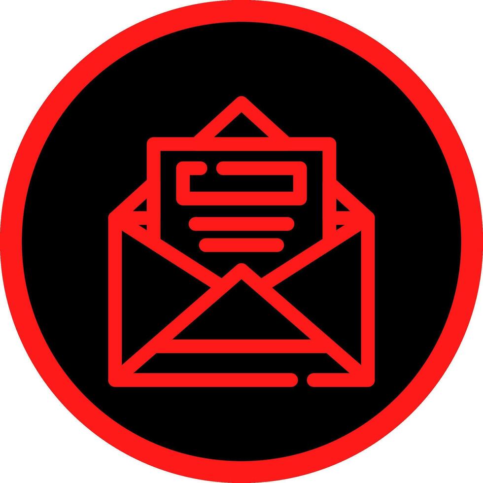 Open Email Creative Icon Design vector