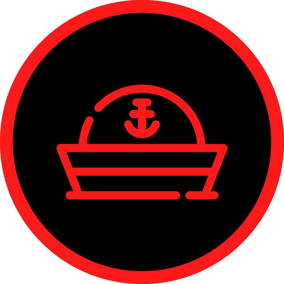 Sailor Hat Creative Icon Design vector