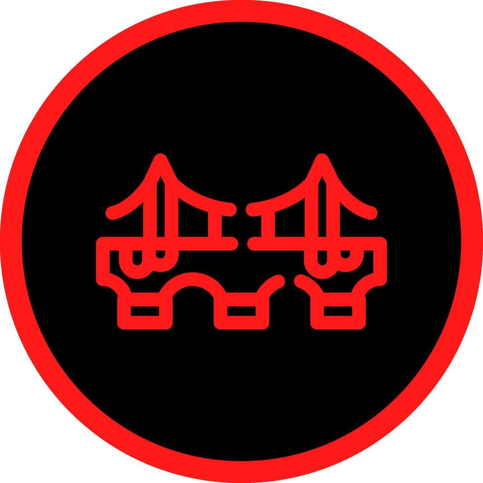 Bridge Creative Icon Design vector