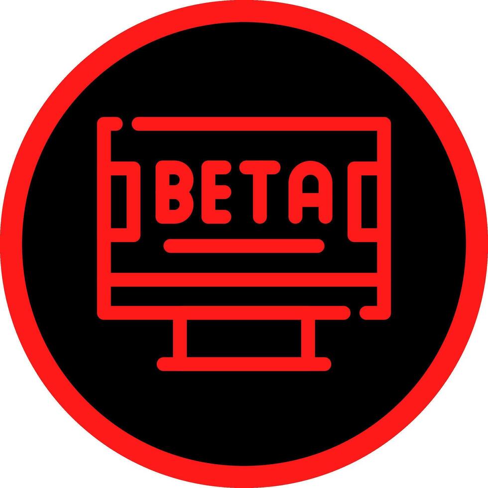 Beta Creative Icon Design vector