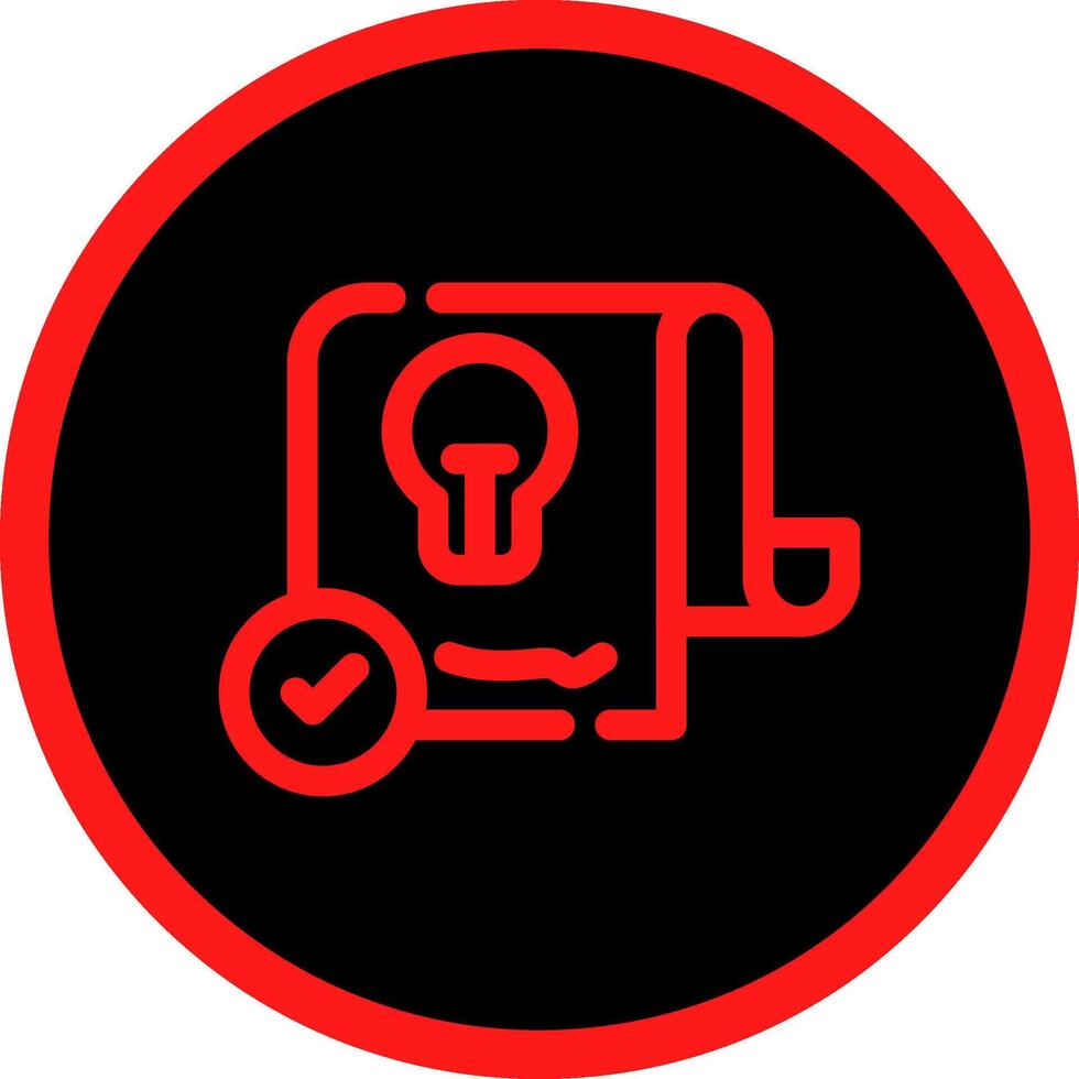 Patent Creative Icon Design vector