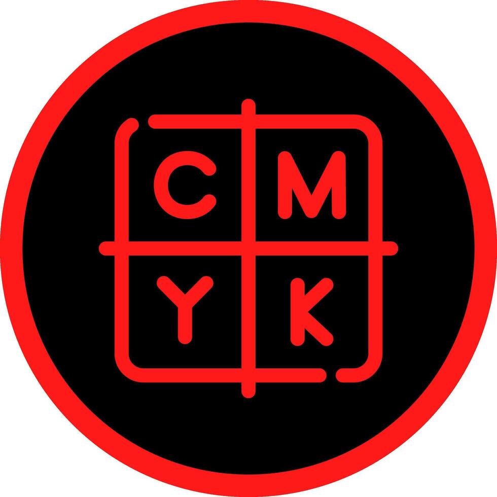 CMYK Creative Icon Design vector