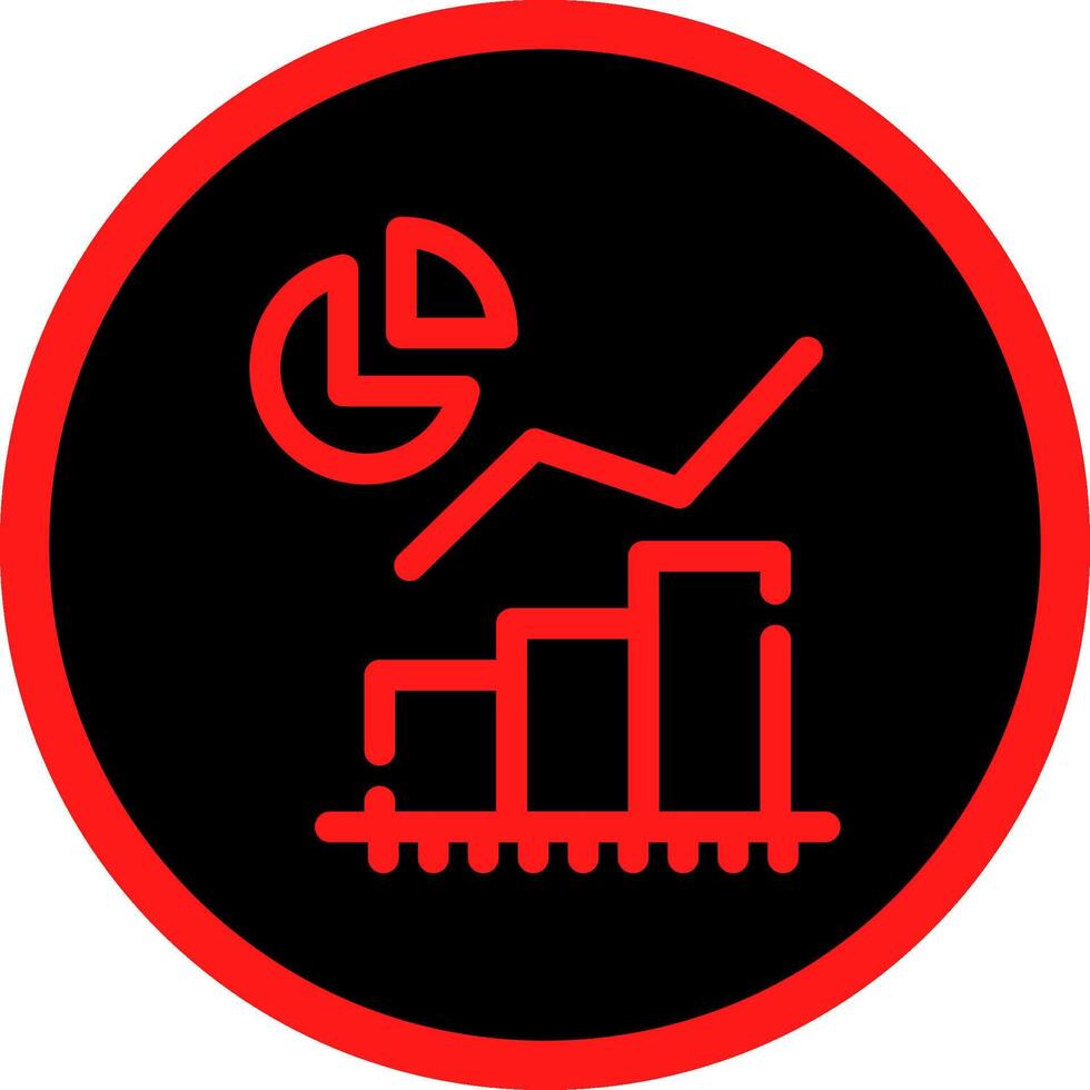 Statistical Analysis Creative Icon Design vector