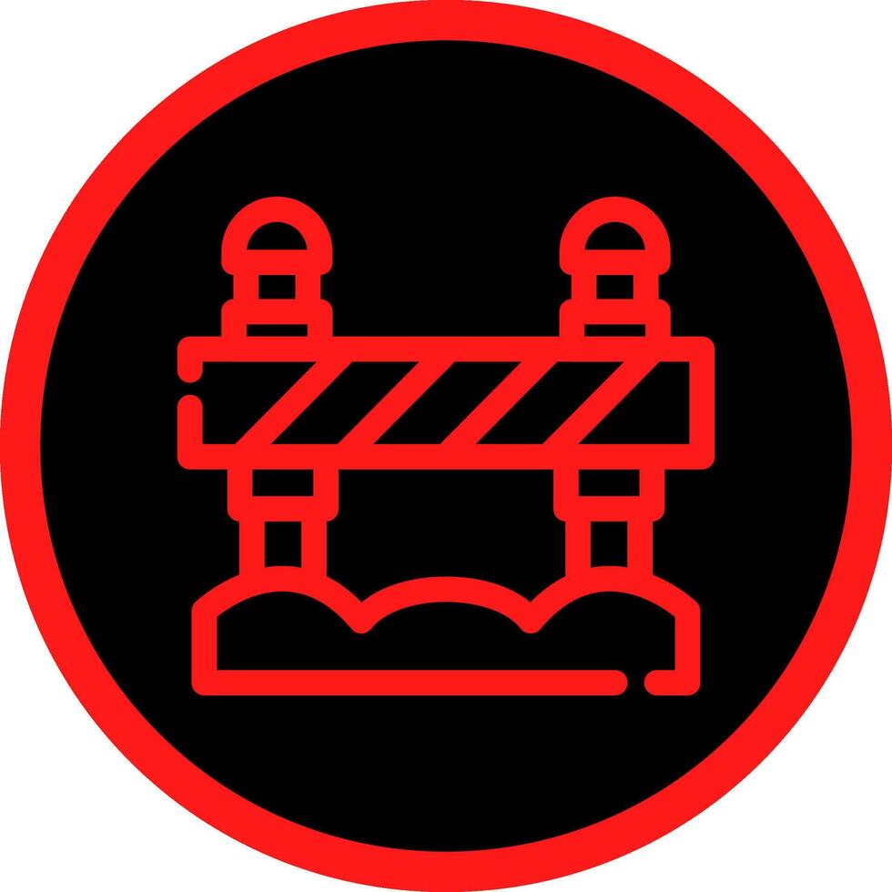 Road Block Creative Icon Design vector