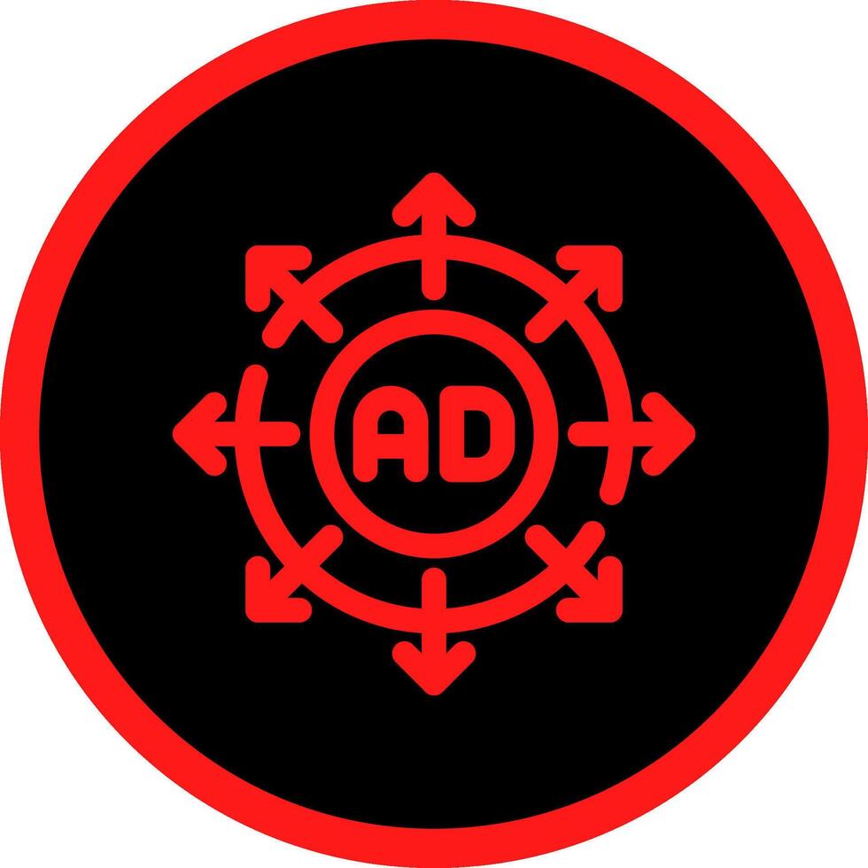 Advertising Submission Creative Icon Design vector
