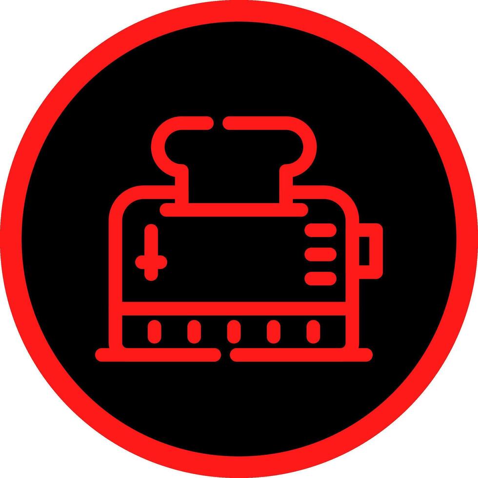 Toaster Creative Icon Design vector