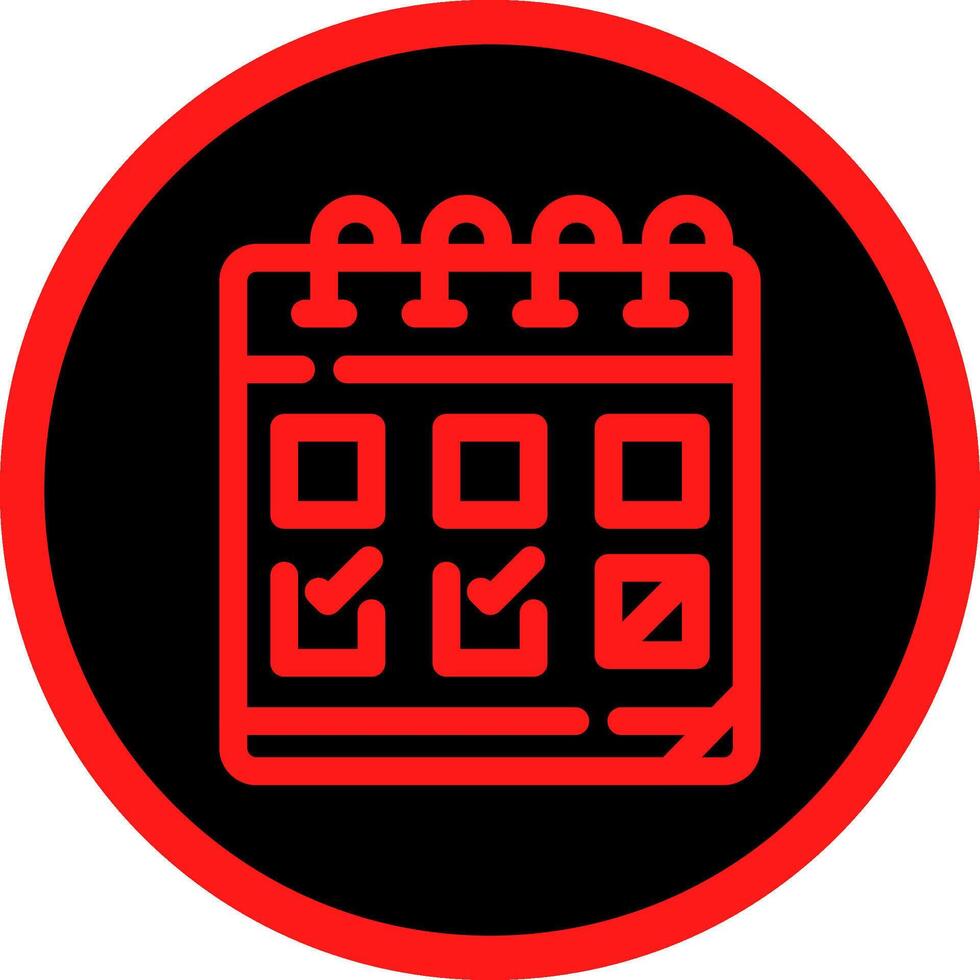 Line Red Gradient Circle Design vector